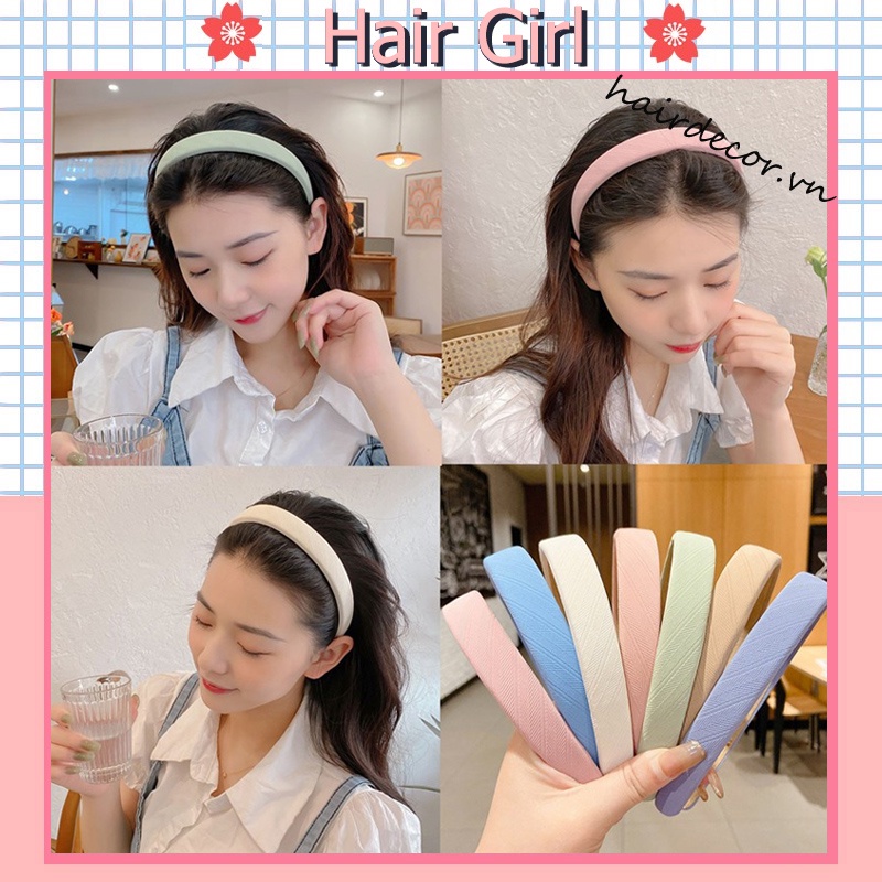 Cài tóc xốp mềm mại nhiều màu sắc thời trang dành cho nữ