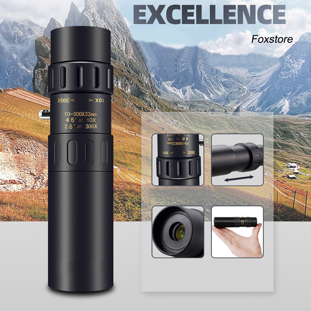 Ống nhòm phóng đại 4k 10-300 x 40mm dành cho điện thoại