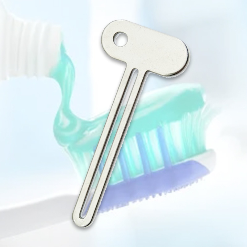 Dụng Cụ Nặn Kem Đánh Răng Bằng Thép Không Gỉ Hình Bán Nguyệt