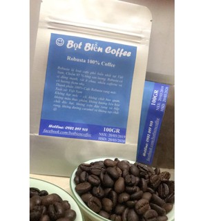 Cà phê mộc robusta nguyên chất 100g