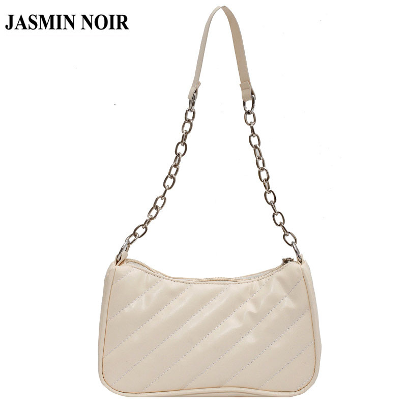 JASMIN NOIR PU Leather Women's Shoulder Bag Fashion Simple Handbag Small Square Sling Bag
