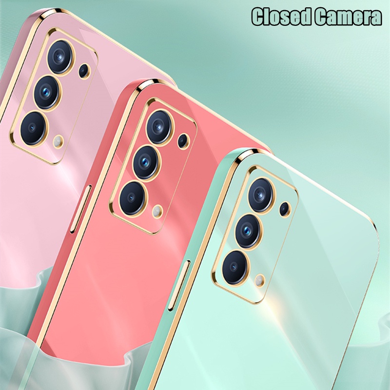 Ốp Điện Thoại Silicon Mềm Chống Sốc Mạ Viền Dành Cho Realme 8 4G 5G Realme 5 6 7 3 Pro V13