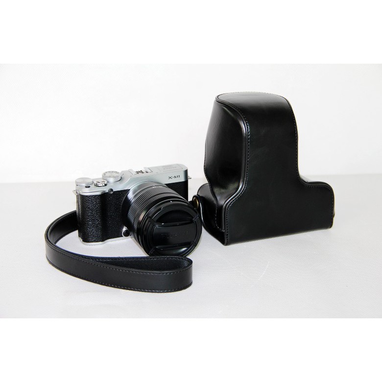 Bao Da Pu Bảo Vệ Máy Ảnh FujiFilm Fuji XA3 Với Ống Kính 16-50mm