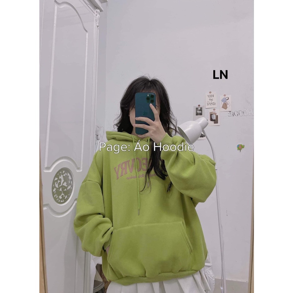 Áo khoác nỉ bo gấu in chữ COREC tay bồng cá tính mũ 1 lớp (LN5-002)