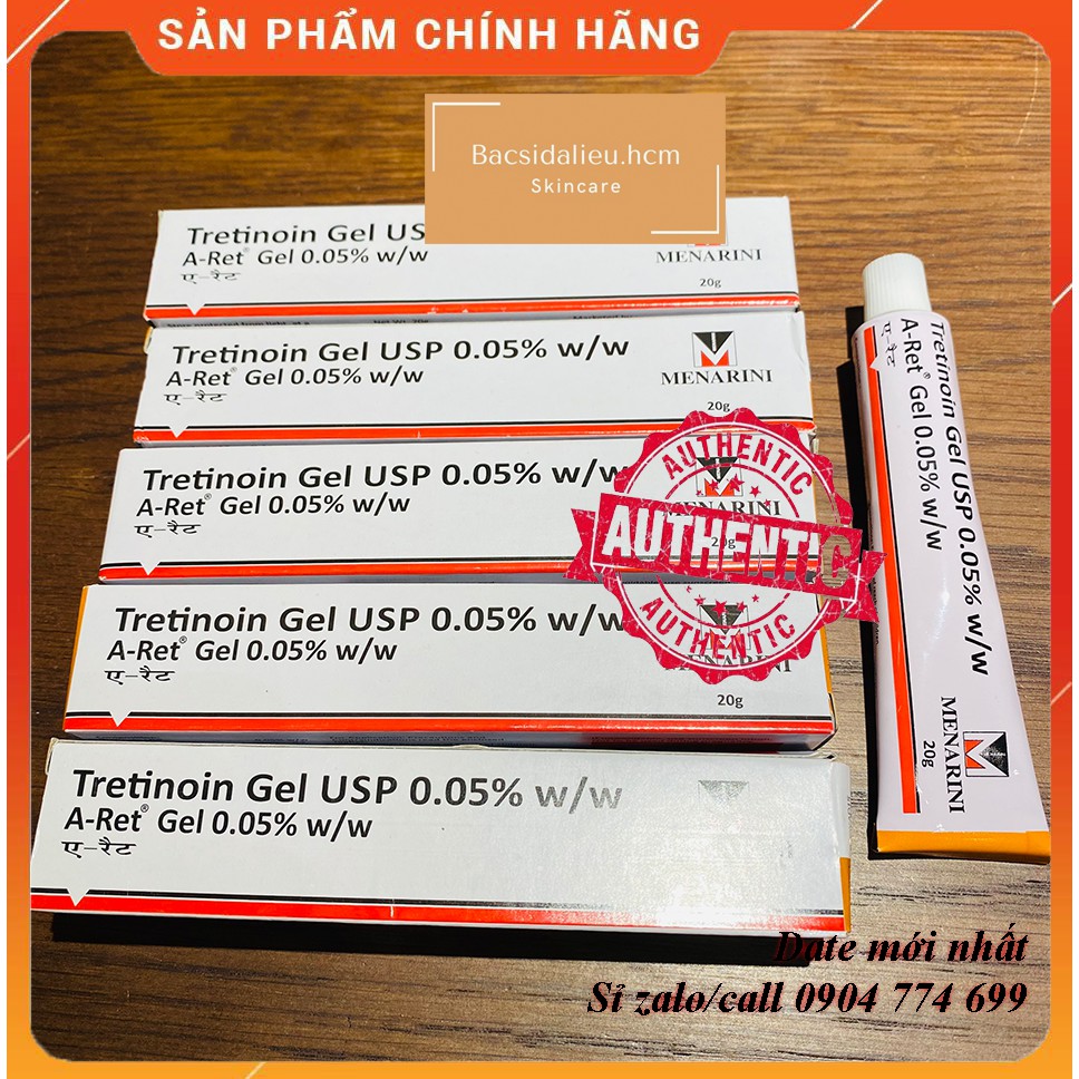 Tretinoin Aret gel 0.05% giảm mụn, chống lão hóa