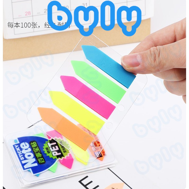 [Ship hỏa tốc] Sticky Note pet phân trang Baoke - 100 sheets TZ5006 - TZ5007 - ByLy Store
