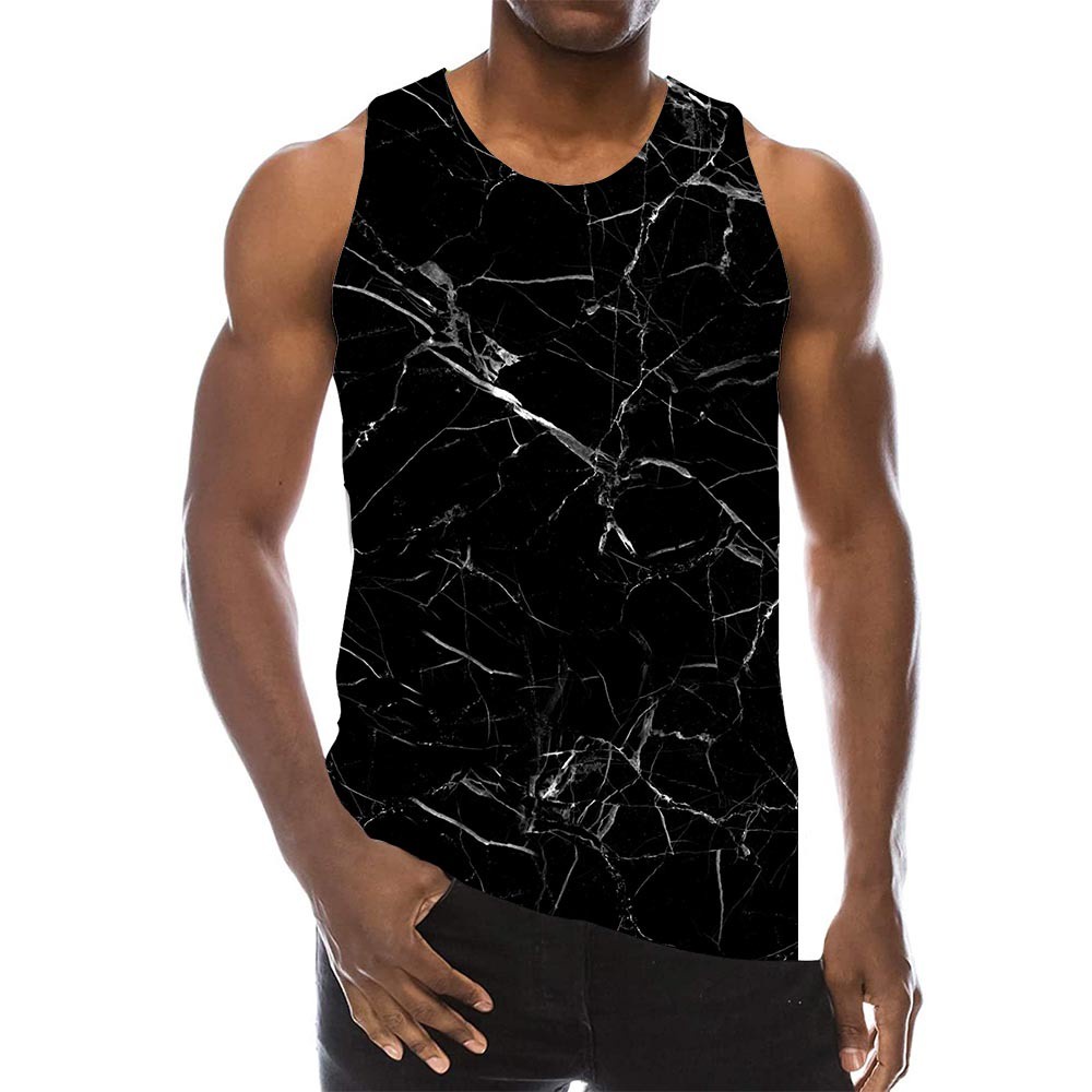 Galaxy Áo Tank Top Không Tay In Họa Tiết Vũ Trụ 3D Thời Trang Đi Biển Cho Nam