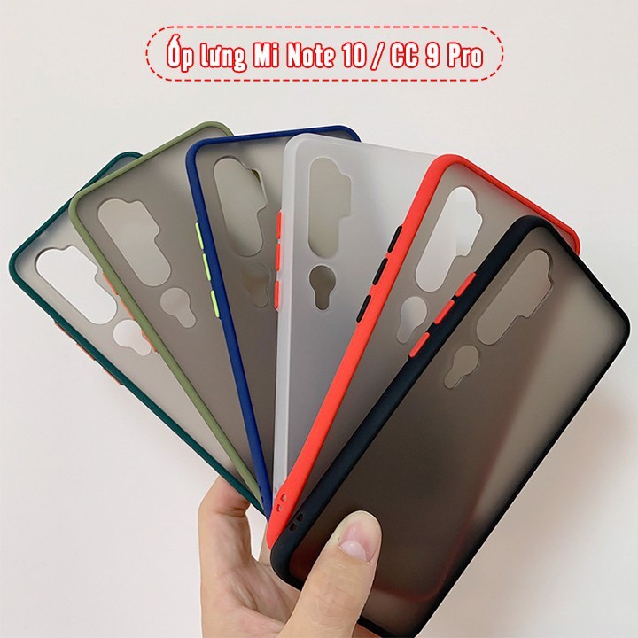 Ốp lưng Cho Redmi Note 9S-9-Note 8 Pro-Note 8-Note 7/Redmi 9-8-8A/Redmi K30-K30 Pro-K20/Mi Note 10 - Nhám viền màu