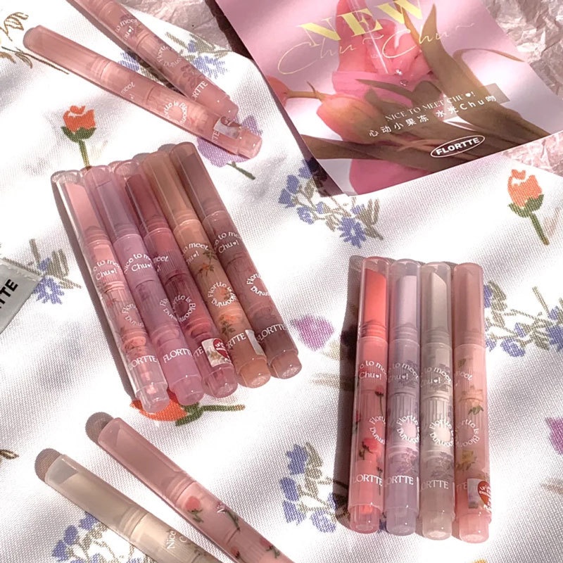 FLORTTE Son Dưỡng Môi Hiệu Ứng Gương Cao Cấp Thương Hiệu