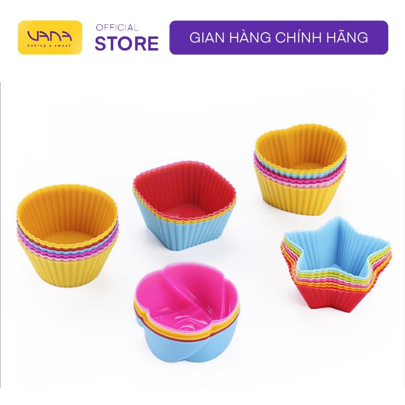 KHUÔN LÀM BÁNH MINI CUPCAKE SILICON CHỊU NHIỆT TỐT