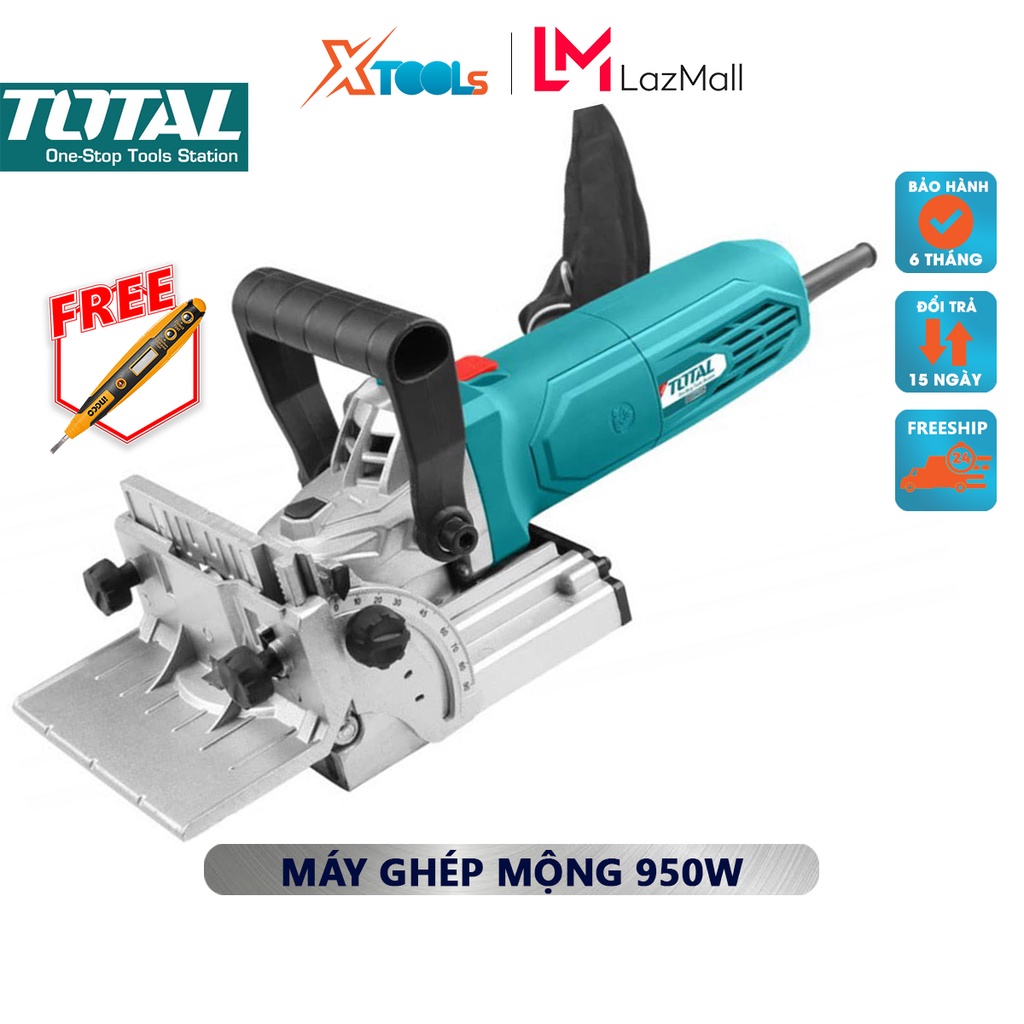 Máy ghép mộng Total TS70906 | máy đục mộng nguồn vào 950W đường kính lưỡi 100mm tốc độ không tải 11000rpm - [CHÍNH HÃNG]