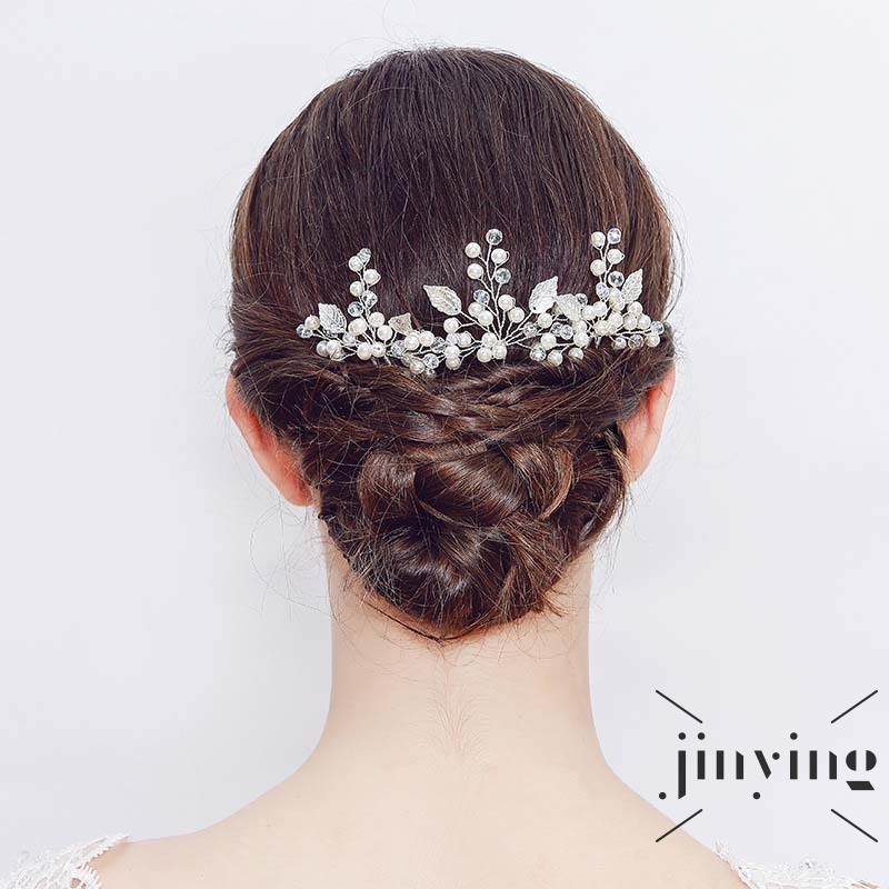 GETNOIVAS Cặp kẹp tóc đính ngọc trai xinh xắn chất lượng
