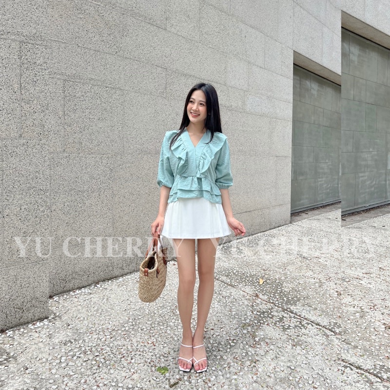 YU CHERRY | Váy mini nữ Pleated Mini Skirt YV037