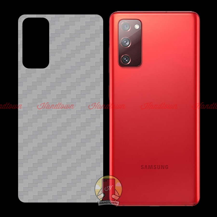 Miếng Dán Lưng Cacbon Samsung Galaxy S20 FE S20 FE 5G S20FE Không Full Viền Bảo Vệ Mặt Lưng Máy Khỏi Bụi Bẩn Chống Xước