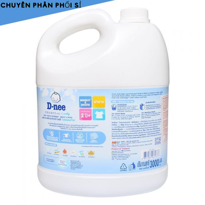 Nước Giặt Quần Áo Trẻ Em Dnee Thái Lan 3000ml Nhập Khẩu Bởi Cty Đại Thinh-team Nhãn Phụ