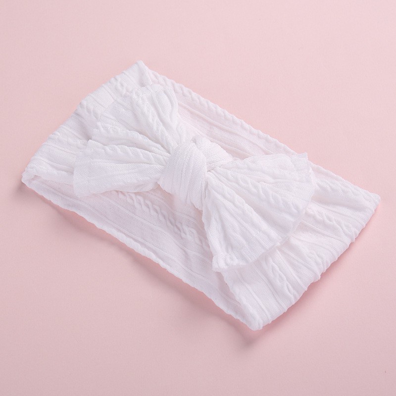 Băng Đô Nơ Co Giãn Mềm Mại Cho Bé Gái