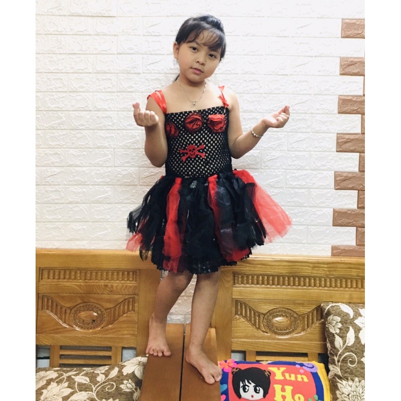 bộ váy bí ngô hoá trang haloween/ váy mèo gấu hoá trang cosplay haloween | BigBuy360 - bigbuy360.vn