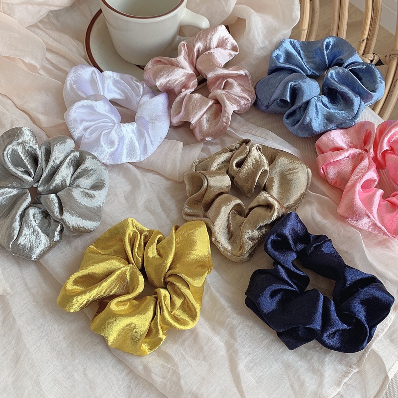 Dây buộc tóc scrunchies lụa xinh xắn SP0062