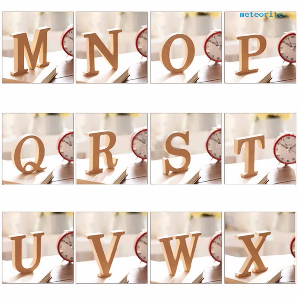 Bảng chữ cái A-Z bằng gỗ treo tường trang trí đa năng tiện lợi