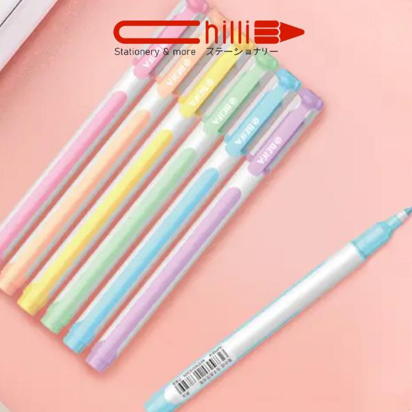 Macaron Highlighter Beifa Set 6 Color Tone Pastel