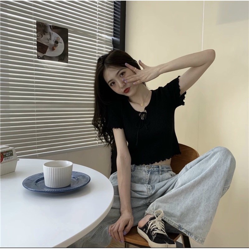 ÁO CỔ CỘT NƠ