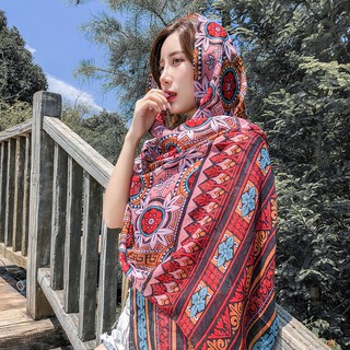 Khăn Choàng Đi Biển Thổ Cẩm Boho Cao Cấp