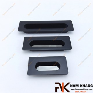 Tay nắm âm tủ màu đen NK145-D (Màu Đen)