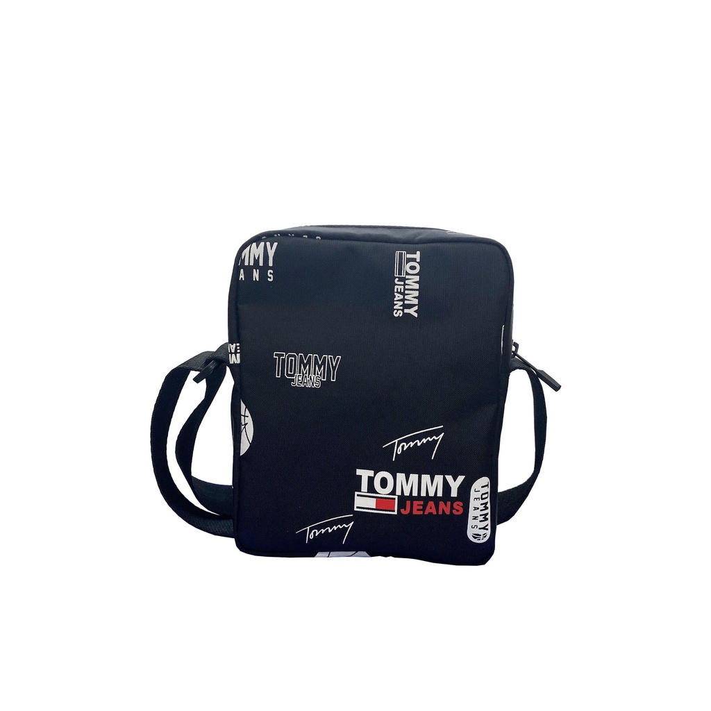 TÚI TOMMY CHẤT VẢI POLYESTE HÀN QUỐC CAO CẤP, TÚI THỜI TRANG MÃ TM1B80 MÀU ĐEN