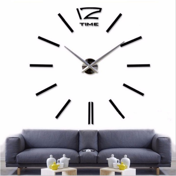 Đồng hồ dán tường Clock Euro khuôn mẫu dán cực chuẩn