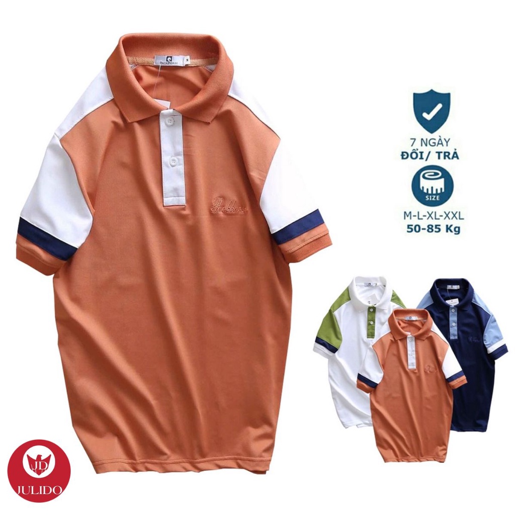 Áo Polo Nam Có Cổ Ngắn Tay JULIDO (5 màu)  Chất Liệu Siêu Mát Bền Màu