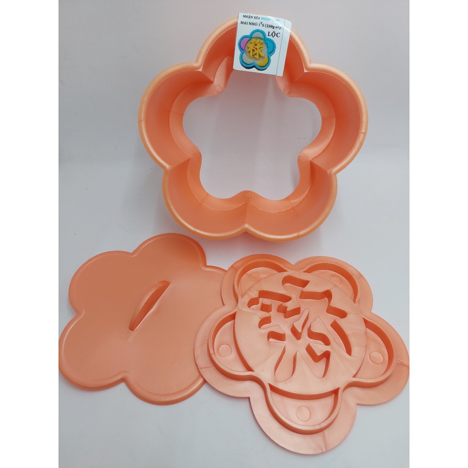 Bộ Khuôn Xôi Bông Mai - Hoa Hồng  - Phước - Lộc - Thọ - Song Hỷ  - 16 CM