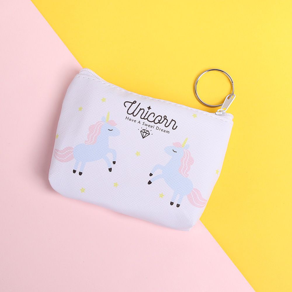 Ví nhỏ cầm tay in hình ngựa một sừng dễ thương | BigBuy360 - bigbuy360.vn