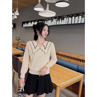 Áo len cổ sen bánh bèo siêu sịn sò