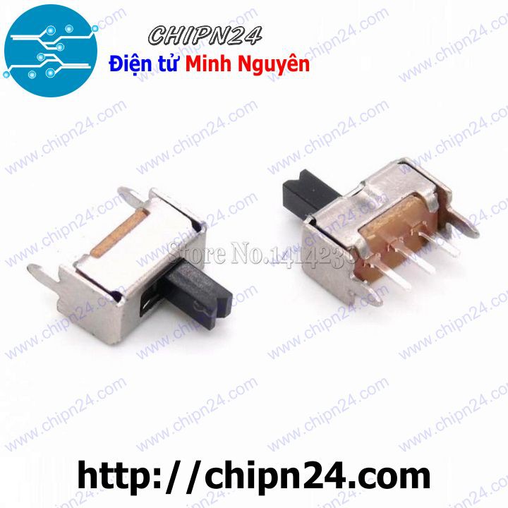 [5 CÁI] (KG1) Công Tắc Gạt 2mm SS12D07 VG3 Thẳng (3 chân 2 vị trí)