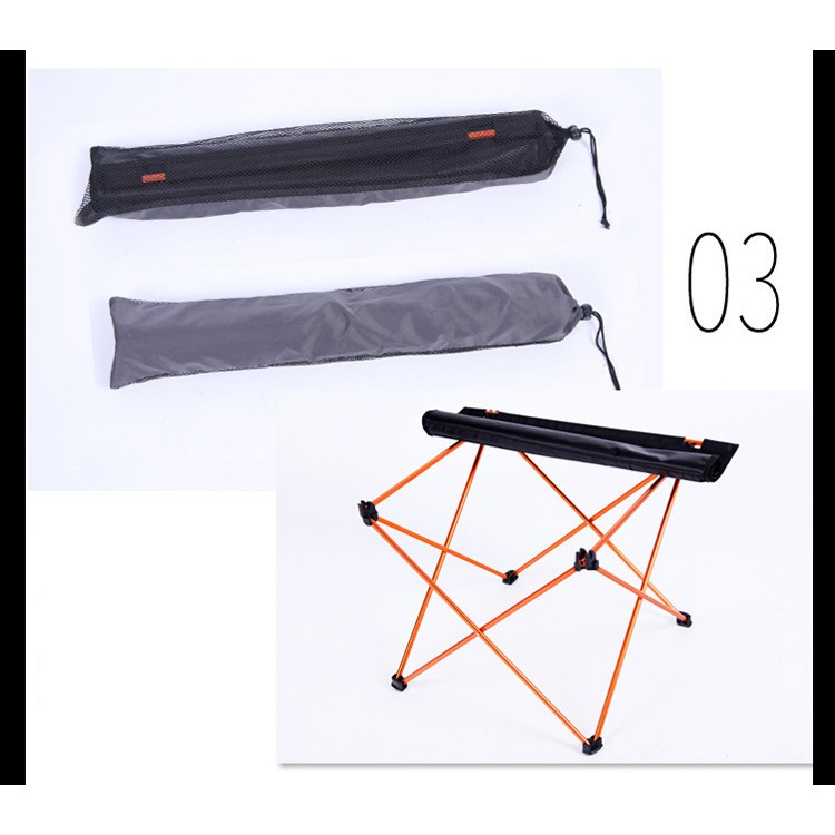 Bàn dã ngoại gấp gọn hợp kim nhôm vải Oxford