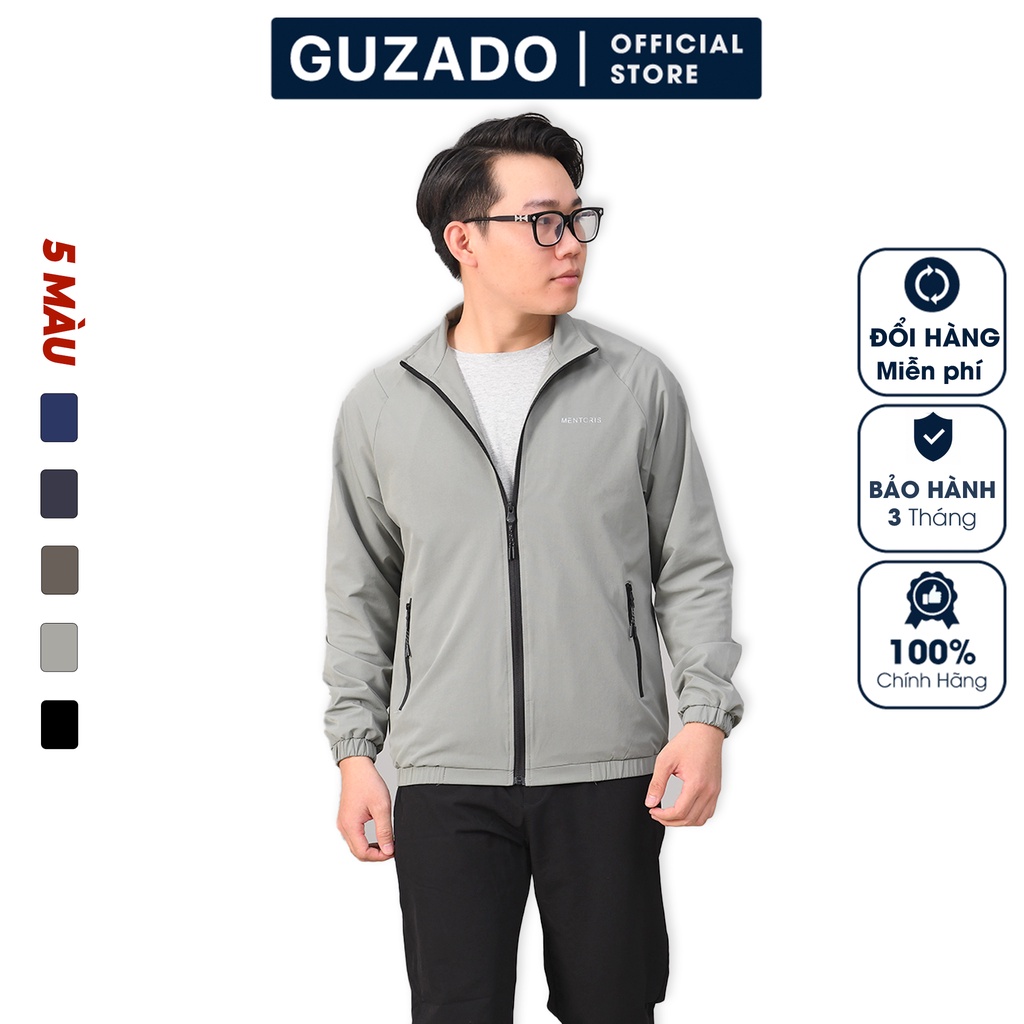 Áo Khoác Nam GUZADO Chất Gió Thể Thao 2 Lớp Dày Dặn,Cản Gió,Giữ Ấm Tốt MAG2120
