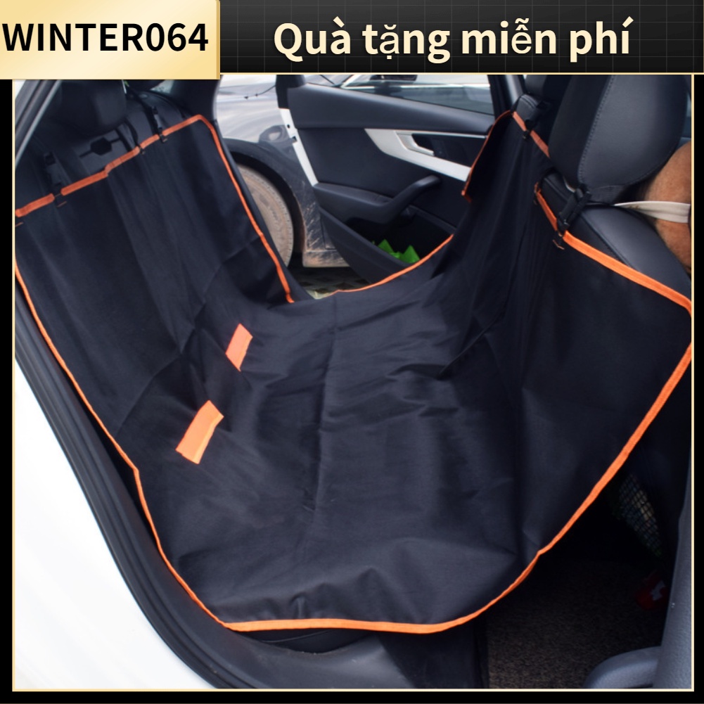Tấm lót xe hơi Oxford Vải chống thấm nước bẩn cho chó xe ô tô Ghế sau đi du lịch Winter064