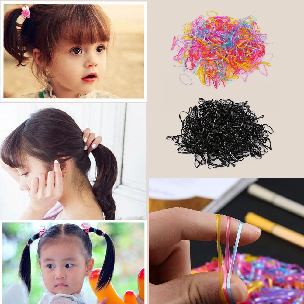 Túi đựng 300 dây thun cột tóc đuôi ngựa tiện dụng