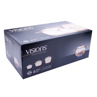 Bộ 3 nồi thủy tinh Pháp Visions VS-330