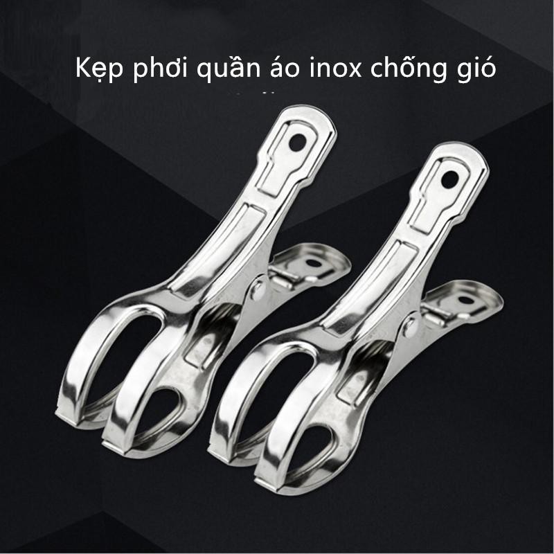 Kẹp phơi quần áo Inox LOẠI PHƠI MÙNG MỀN MÀN