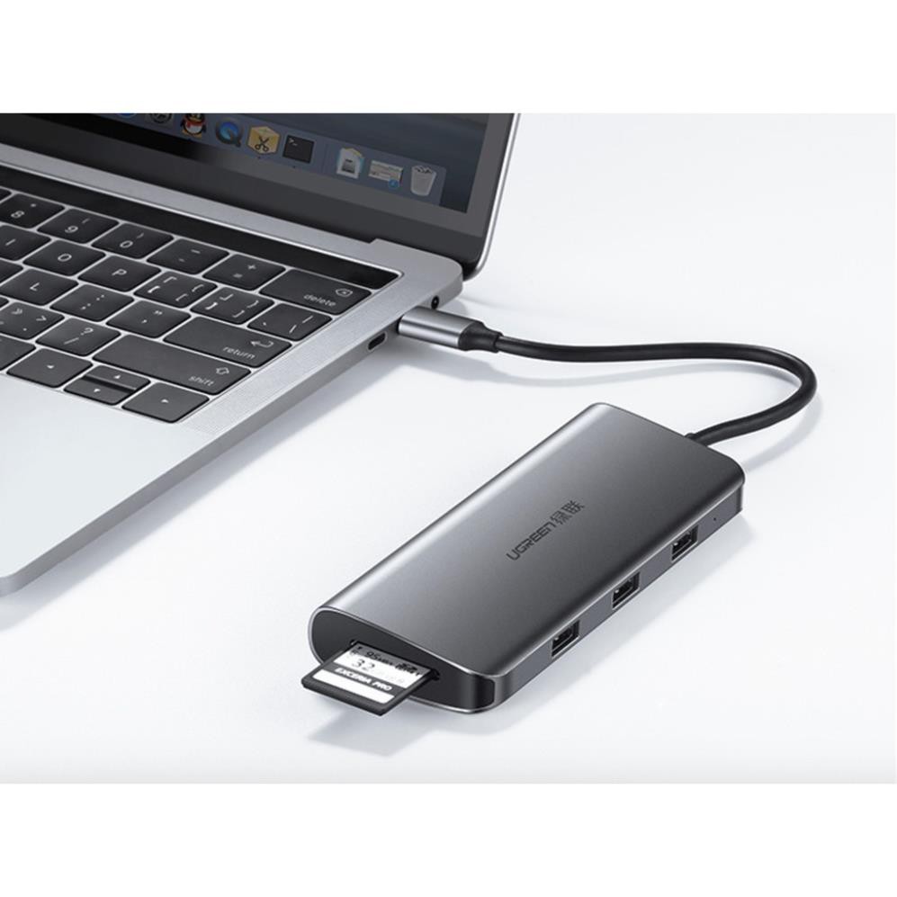Cáp USB Type C Multifunction 9in1 UGREEN 40873 chính hãng ✔Ugreen chính hãng ✔