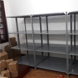 Kệ sắt V lỗ đa năng 4 tầng: Cao 1.5m, dài 0.8m, rộng 0.3m