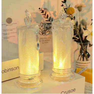 Nến điện tử đèn led hình cây nến Decor chụp ảnh nail, background, trang trí nhà cửa siêu xinh - MyNa Mart