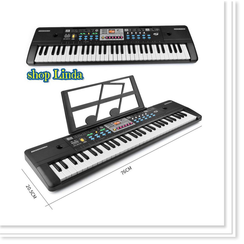 Đàn Organ Đàn Piano cho bé 61 phím Keyboard tặng kèm míc cho người mới chơi