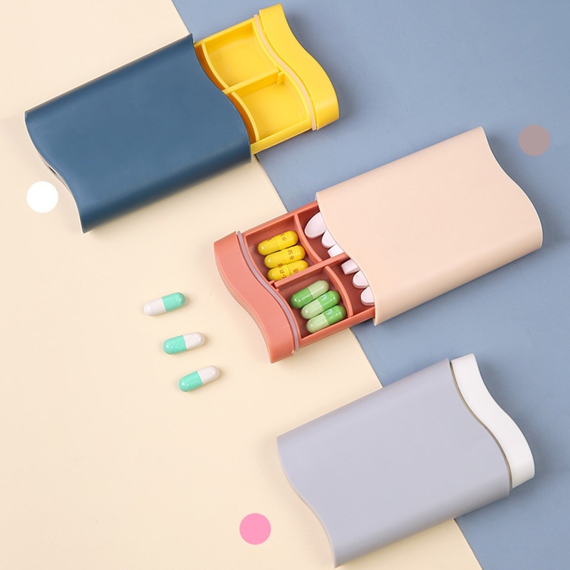 Hộp Đựng Thuốc Mini Bằng Nhựa Có Thể Tháo Rời Tiện Dụng Mang Theo Du Lịch