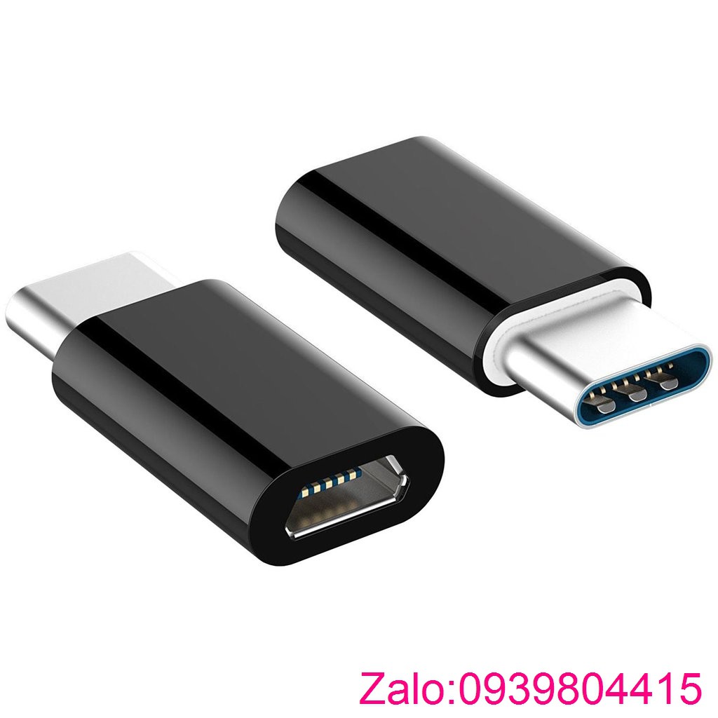 Freeship 99k TQ_Bộ 5 Đầu Chuyển Micro USB ra Type - C