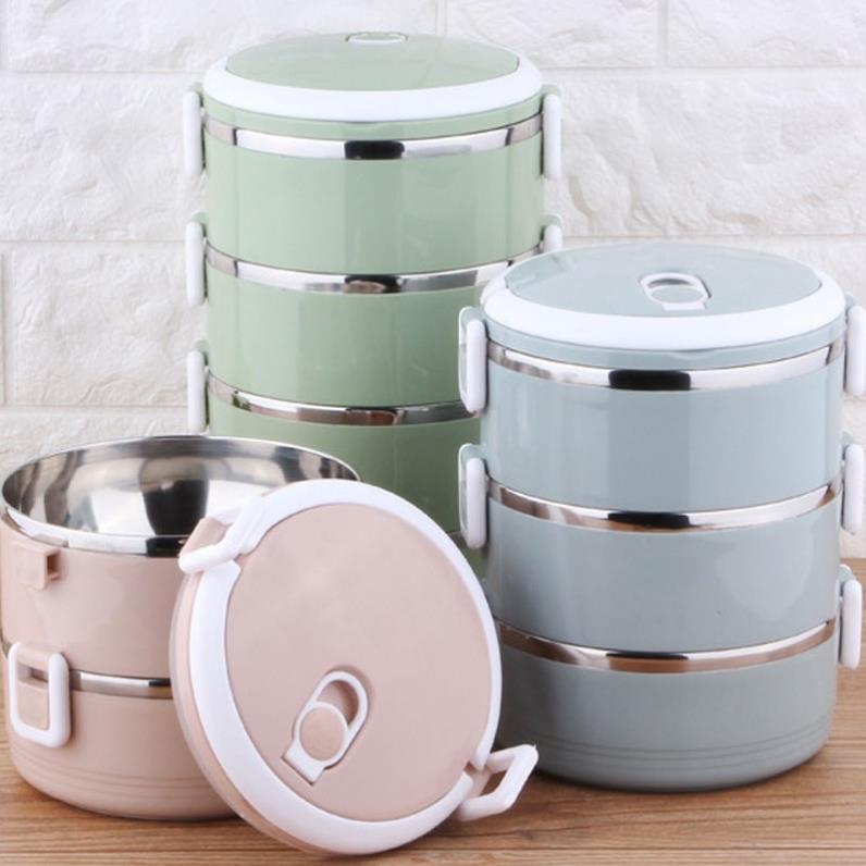 HỘP ĐỰNG CƠM( CÀ MÊN) LÕI INOX VỎ NHỰA LÚA MẠCH