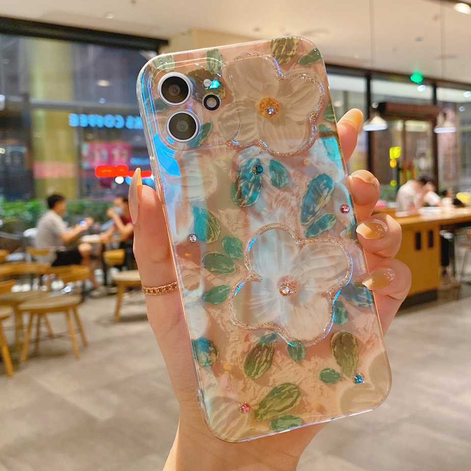Ốp điện thoại TPU mềm lấp lánh chống rơi thích hợp cho Iphone 12 Pro Max 11 Pro Max Xs Max Xr X 7 8 Plus 7 Plus