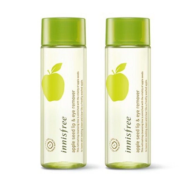 Tẩy trang mắt môi táo xanh innisfree Apple Juicy Lip & Eye Remover