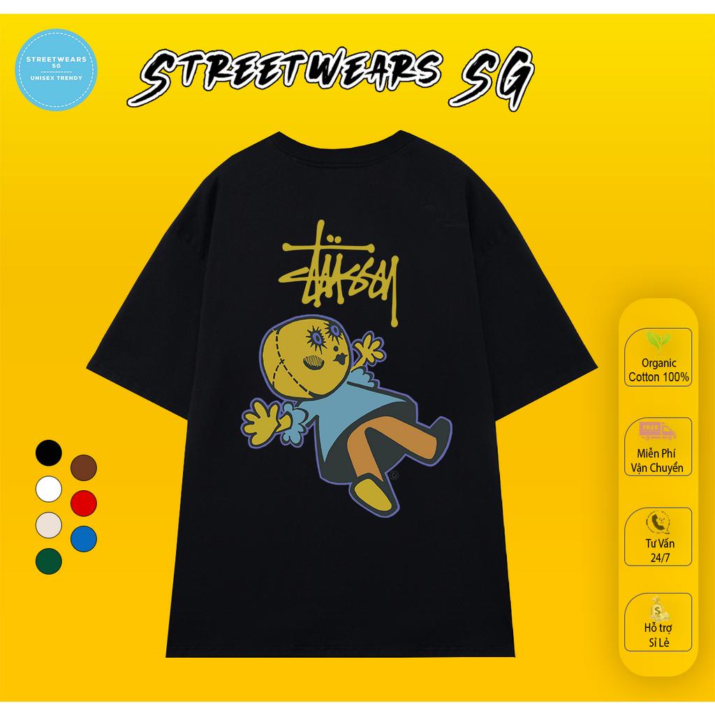Áo thun DOLLIE PIGMENT DYED TEE Cotton cao cấp nam nữ Form rộng - Streetwears SG